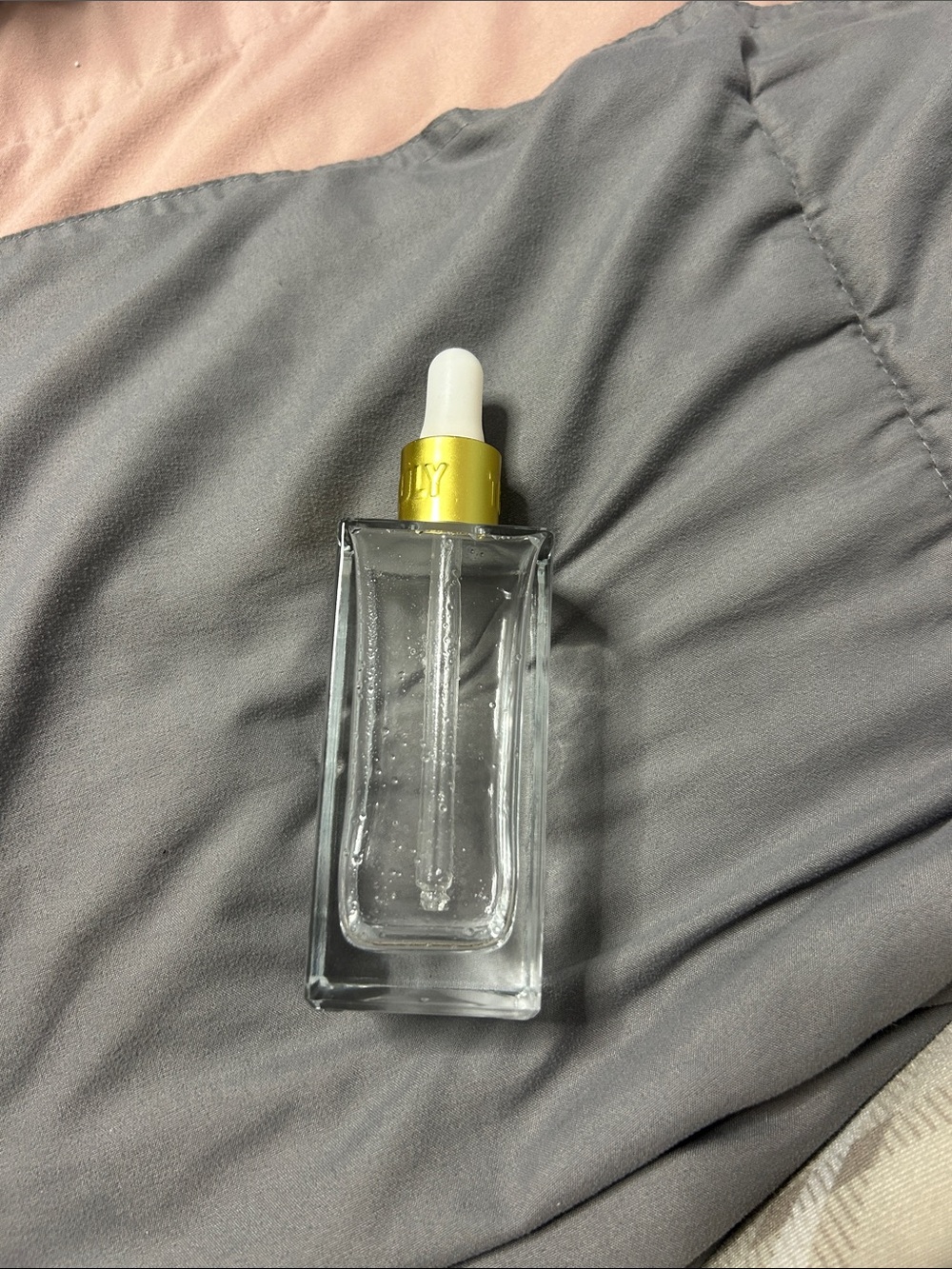 TRULY Clear Glass Dropper Bottle with Gold Cap